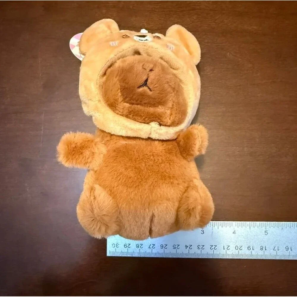 Capybara Plush Purse Charm Keychain | Teddy Bear Hat | NWT